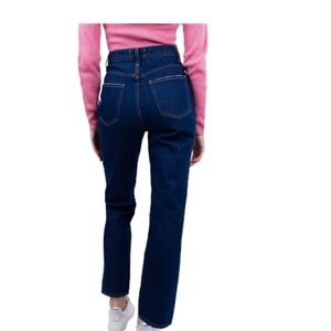 AGOLDE 90s Pinch Waist High Rise Kick Flare Rigid Jean Dark Denim 28 whisper